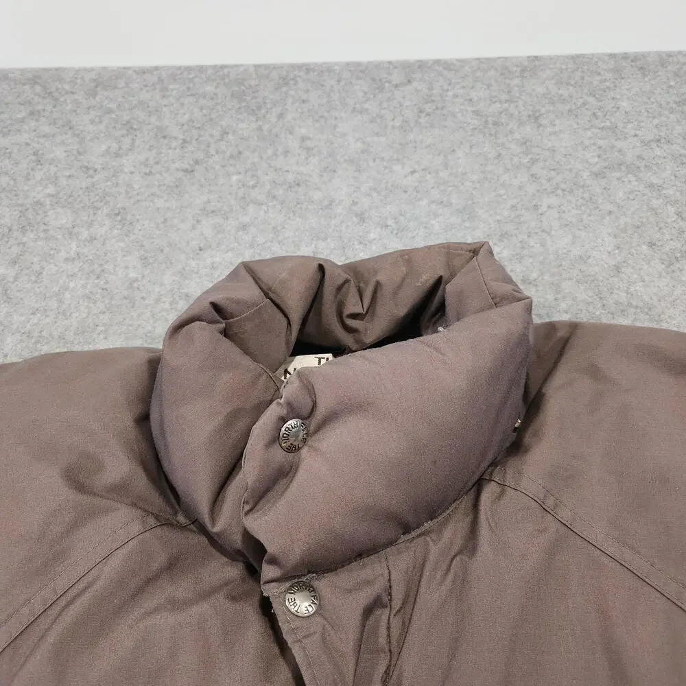 VTG 80s The North Face Mens XL Brown Label‎ USA Made Goose Down Puffer Jacket
